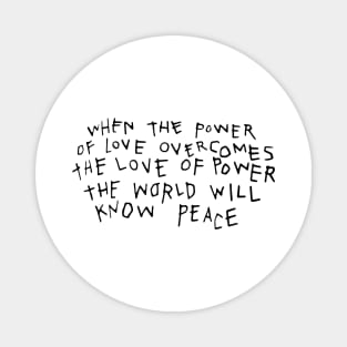 the power of love Magnet